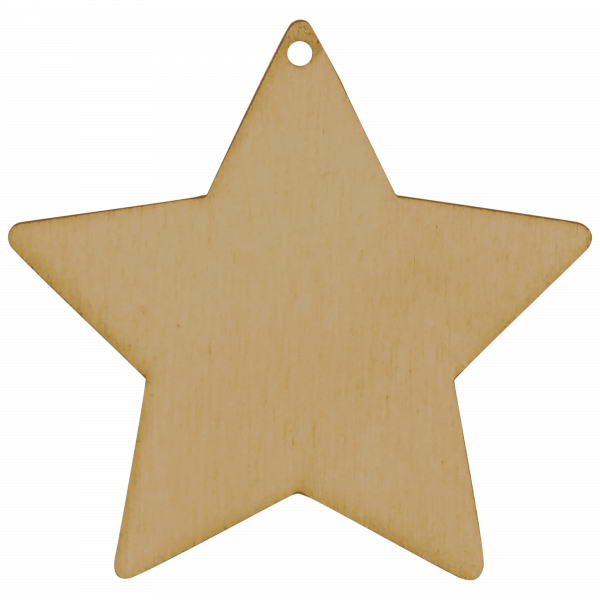 Stern - Geschenk Anhänger aus Holz